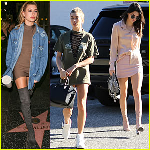 Kendall Jenner Gets In Some Shopping with Birthday Girl Hailey Baldwin